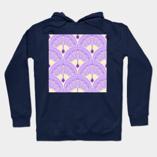 Lilac and Yellow Scales Hoodie